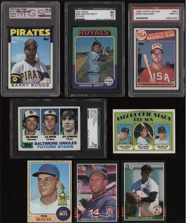 - Baseball Rookie Card Collection 1968-1993 (20)