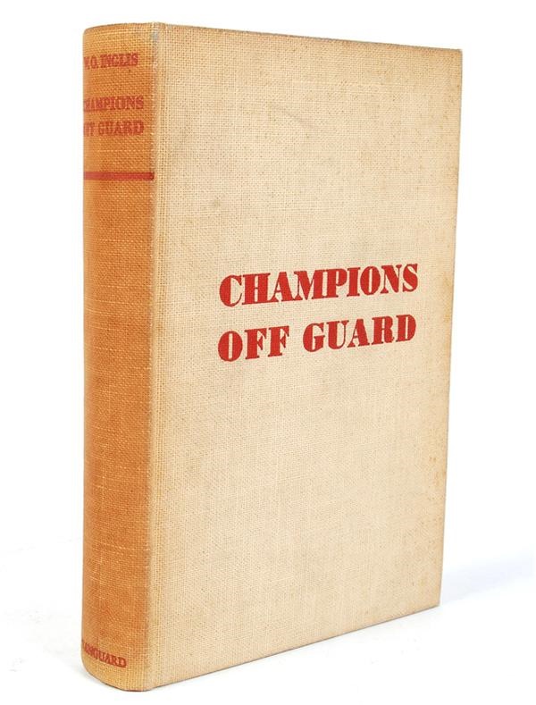 - 1st edition copy of<b> Champions Off Guard</b> signed by Jack Dempsey