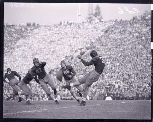 Football - 1937-38 University of California "Thunder Team" Football Negatives at the Rose Bowl (40+)