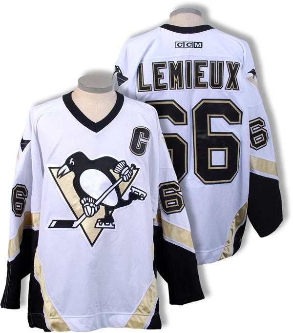 - 2002-03 Mario Lemieux Pittsburgh Penguins Game Worn Jersey