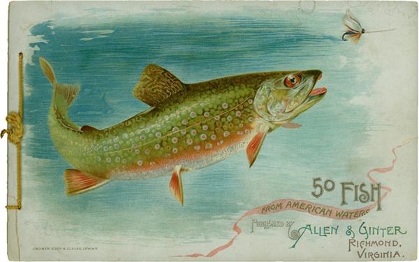 - 19th Century Allen and Ginter 50 Fish From American Waters Tobacco Album