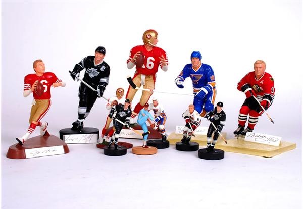 - Collection of Gartland and Salvino Statues including Montana and Gretzky
