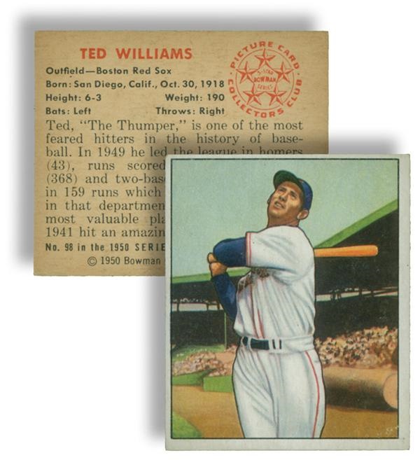 - 1950 Bowman #98 Ted Williams Baseball Card