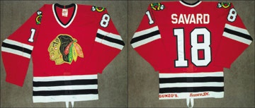 - 1983 Denis Savard Chicago Blackhawks Game Worn Jersey