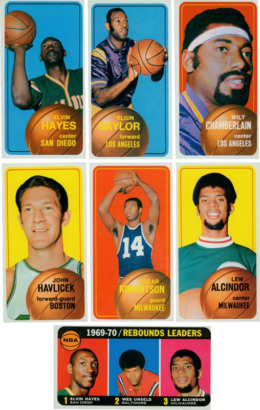 - 1970-71 Topps Basketball Card Partial Set with Key Cards (124/175)