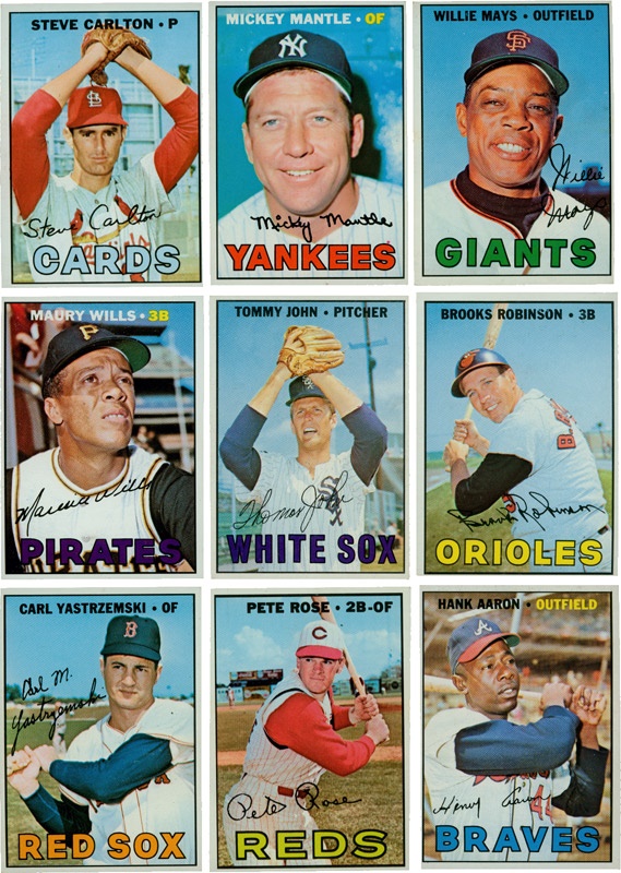 - 1967 Topps Baseball Card Complete Set