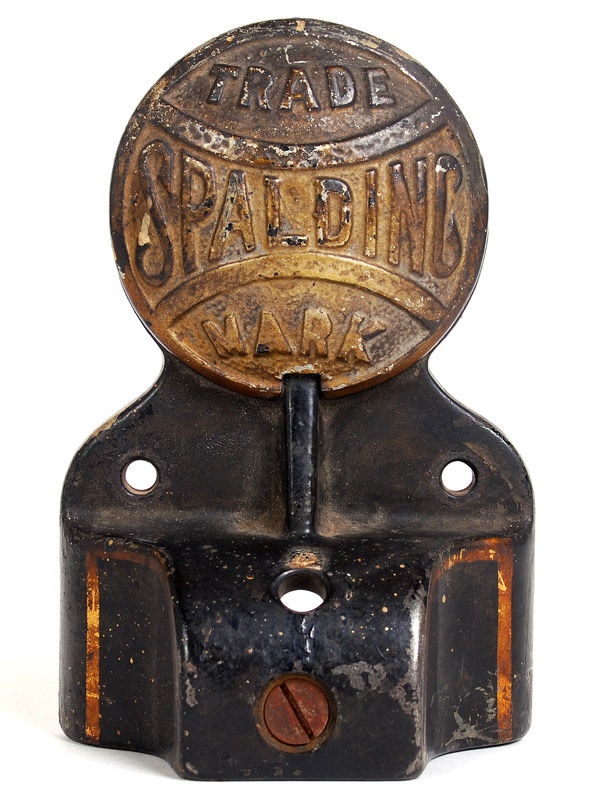 - Vintage Spalding Heavy Metal Baseball Bat Rack Display Ornament