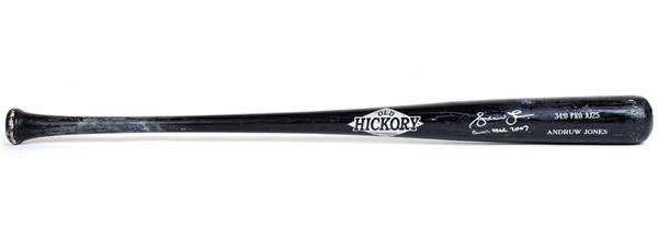 - 2007 Andruw Jones Game Used Baseball Bat
