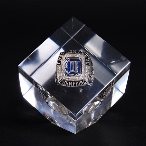 - 2006 Detroit Tigers American League Champions Ring In Lucite