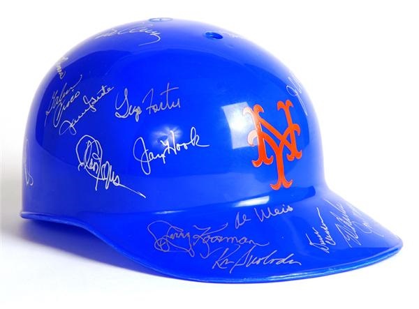 New York Mets Greats Signed Batting Helmet