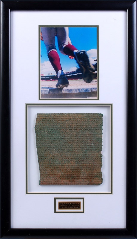Ernie Davis - Boston Red Sox Fenway Park Artifact Display