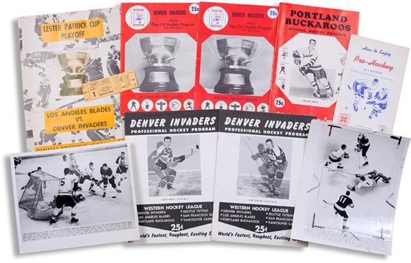 Hockey Memorabilia - WHL Lester Patrick Cup And Denver Invaders Programs Plus Tickets (26)