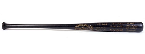 Ernie Davis - High Grade 1967 Boston Red Sox World Series Black Bat