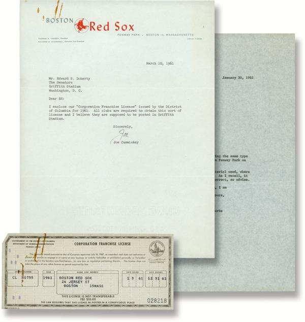 Ernie Davis - 1961 Boston Red Sox Corporate Franchise License