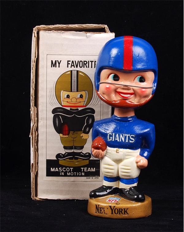 Football - 1968 New York Giants NFL Football Bobbin Head Doll in Box