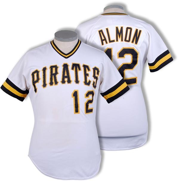 - 1986 Bill Almon Pittsburgh Pirates Game Used Jersey