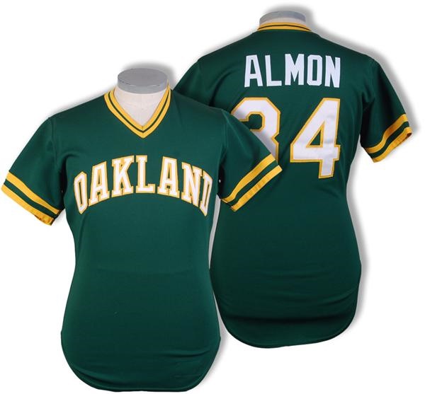 - 1983 Bill Almon Oakland A's Game Used Jersey