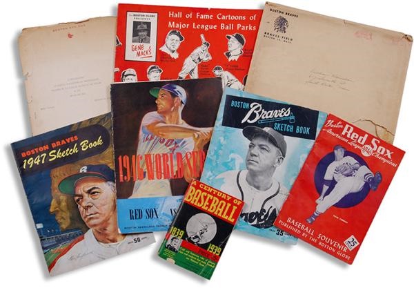 Ernie Davis - 1930's-1940's Boston Braves and Red Sox Publications with Yearbooks (7)