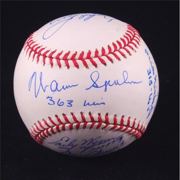 Baseball Autographs - 300 Win Club Signed Baseball