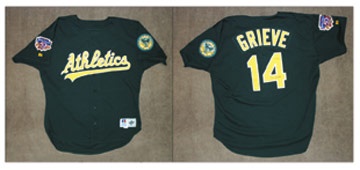 Baseball Jerseys - 1997 Ben Grieve Game Worn Jersey