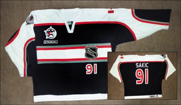 WHA - 2000 Joe Sakic NHL All Star Game Worn Jersey