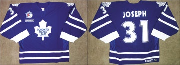 WHA - 1999-00 Curtis Joseph Toronto Maple Leafs Game Worn Jersey