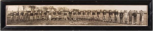 - 1925 George Washington University Football Team Panoramic Photo