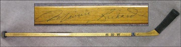 1950's Montreal Canadiens Team Signed Henri Richard Stick