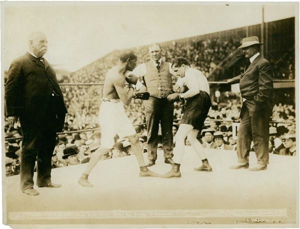 Joe Gans vs Britt Boxing Original Photo by Dana (1907)