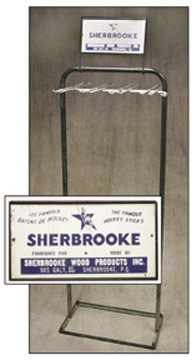 - 1960's Sherbrooke Hockey Sticks Rack (68")
