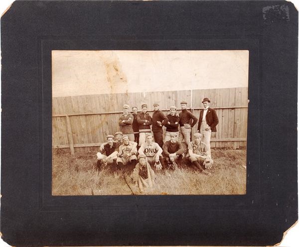 Baseball - CHARLES COMISKEY (1859-1931) : Mounted Photograph, circa 1888