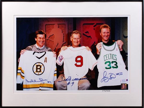 Baseball Autographs - The Boys of Boston Signed Photograph