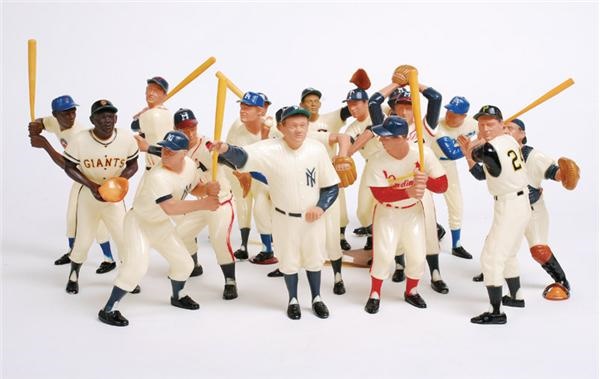 Ernie Davis - Complete Set of Vintage Hartland Baseball Statues (18)