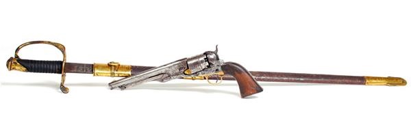 Civil War Era Sword and Pistol (Circa. 1851)