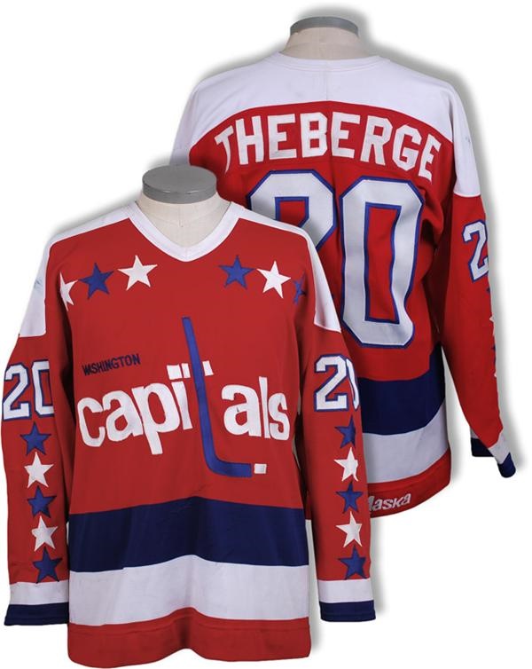 Hockey Equipment - 1981-82 Greg Theberge Washington Capitals Game Worn Jersey