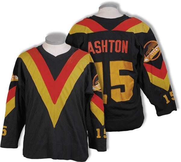 Hockey Equipment - 1979-80 Brent Ashton Vancouver Canucks Game Worn Jersey