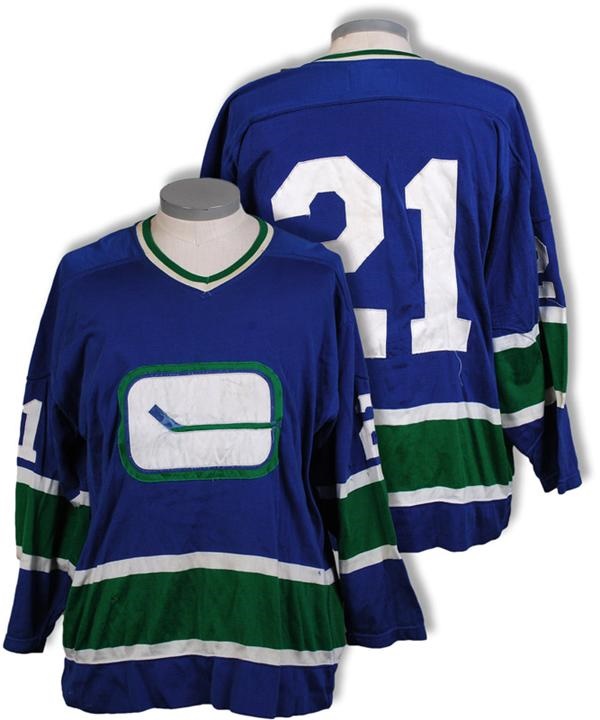 Hockey Equipment - Mid 1970's John Gould Vancouver Canucks Game Worn Jersey