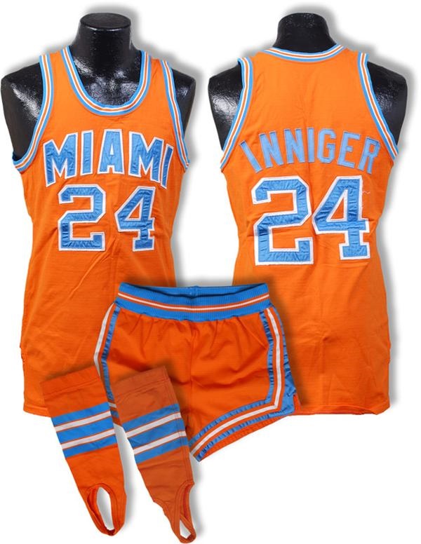 - 1969 Irv Inniger Miami Floridians Game Worn ABA Uniform