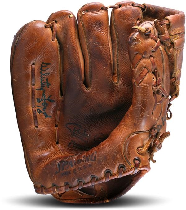 NY Yankees, Giants & Mets - 1958-60 Whitey Ford New York Yankees Autographed Game Used Glove