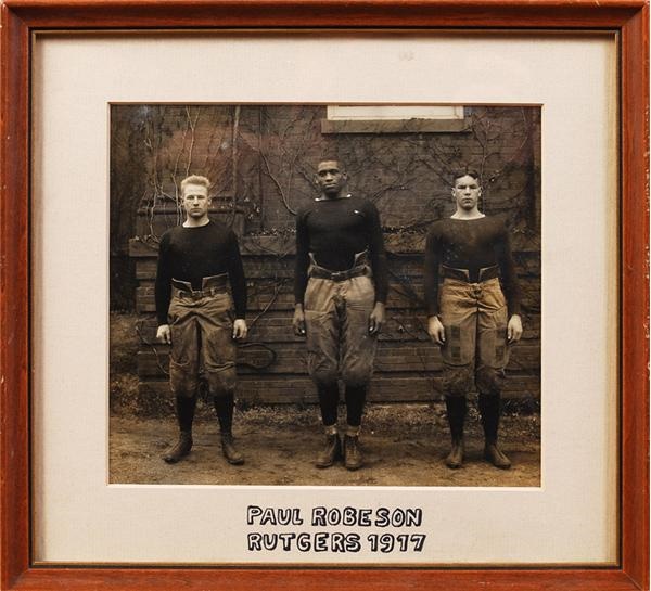 Football - PAUL ROBESON (1898-1976) : Rutgers Football, 1917