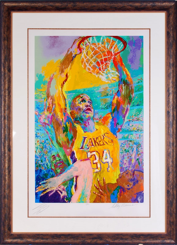 - Shaquille O'Neil's Personal Signed Serigraph by Leroy Neiman