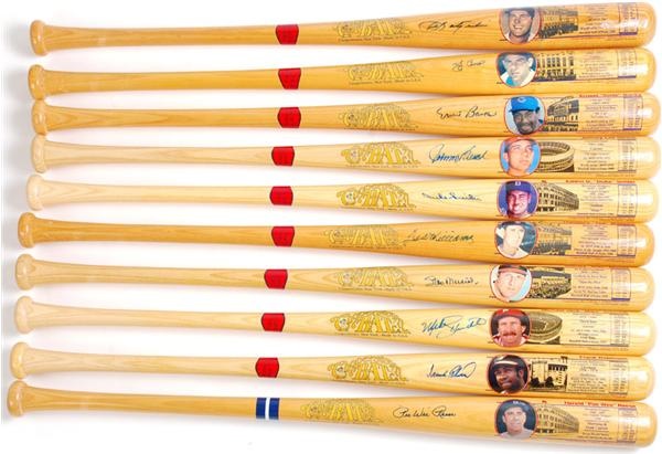 Cooperstown Bat Company Signed Player Decal Bats with Ted Williams (10)