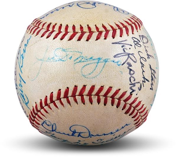 NY Yankees, Giants & Mets - 1947 World Champion New York Yankees Team Signed Baseball