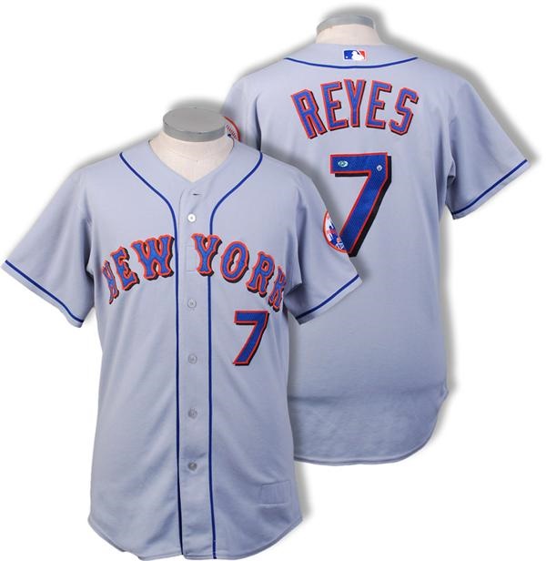 - 2006 Jose Reyes New York Mets Game Worn Jersey