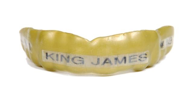 - 2003 LeBron James Game Used High School Mouth Piece with Photo Documentation