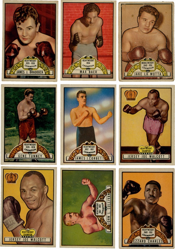 1951 Ringside Boxing Partial Set with Marciano, Robinson and Louis
