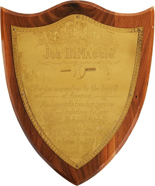 - 1951 Joe DiMaggio Plaque