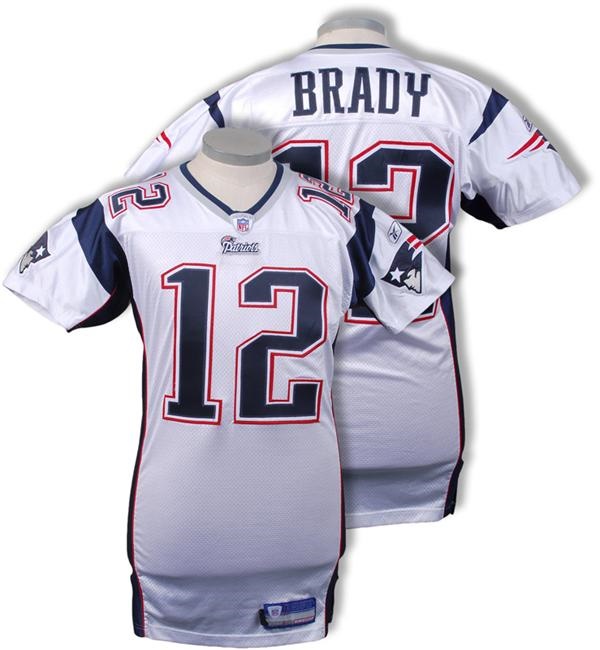 - 2004 Tom Brady New England Patriots Game Worn Jersey