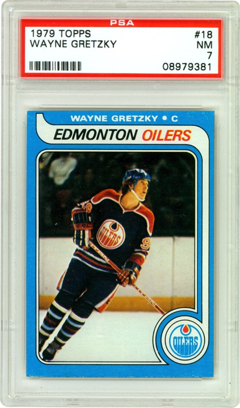 - 1979 Topps #18 Wayne Gretzky Rookie Card (PSA 7 Near Mint)