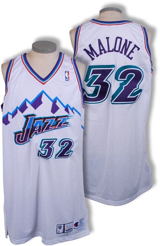 - 2000-01 Karl Malone Utah Jazz Game Worn Jersey